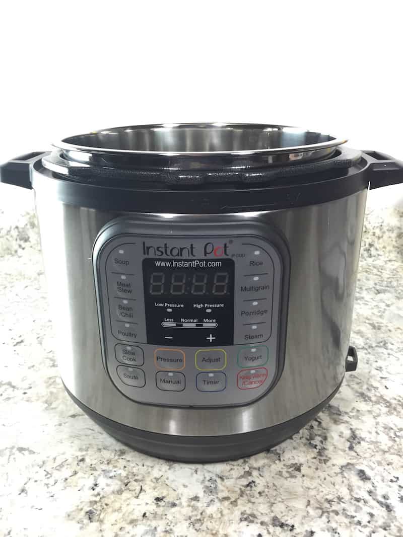 Instant pot on counter.