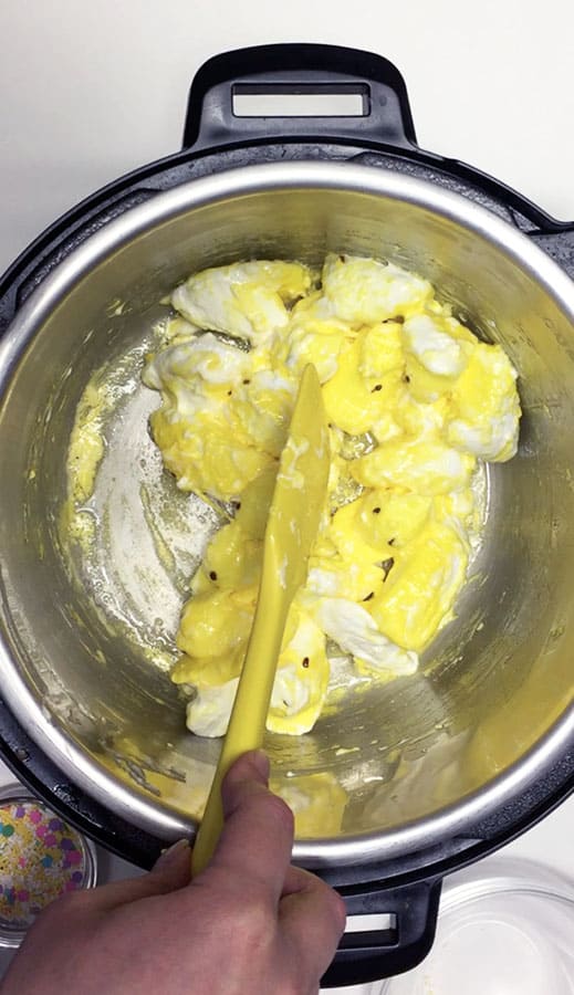 Peeps melting in the Instant Pot.
