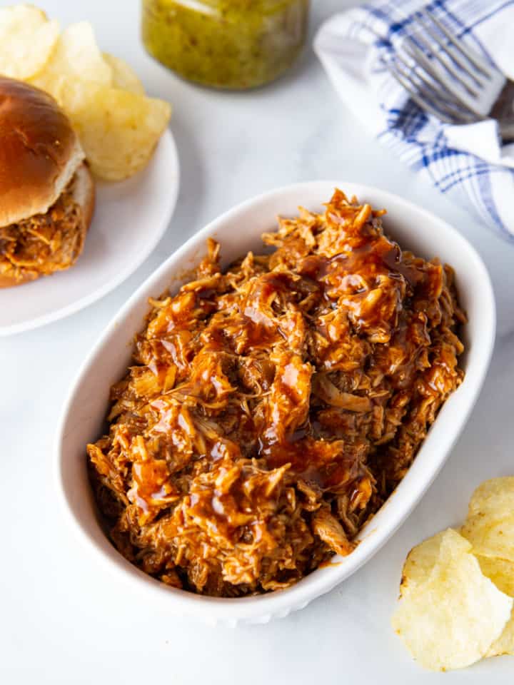 Easy BBQ Shredded Chicken (Instant Pot Recipe) - Cook Fast, Eat Well