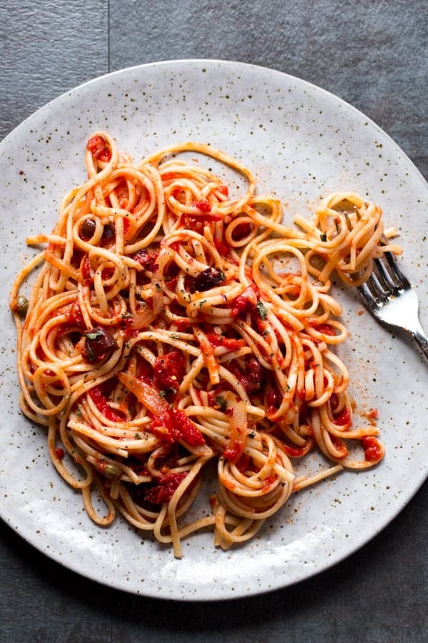 Simple Tomato and Olive Bucatini (aka Your Go-To Pasta Dish) - Cook ...