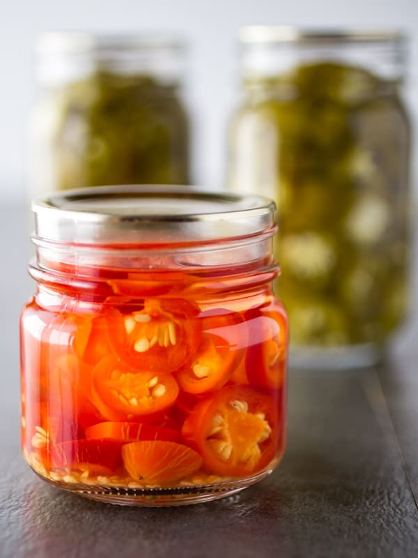 Picture of Homemade Red Pickled Jalapeños