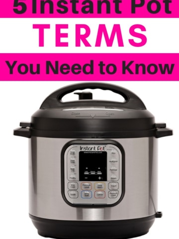 Text on Image: 5 Instant Pot Terms You Need to Know.