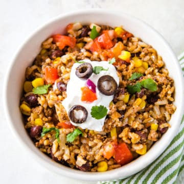 Instant Pot Beef, Black Bean, and Rice Taco Bowls - Cook Fast, Eat Well