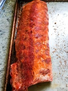 Baby Back Ribs coated with spice rib.