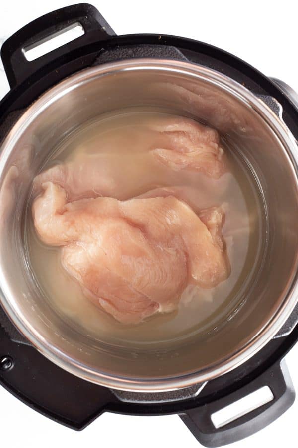 Raw chicken in the Instant Pot
