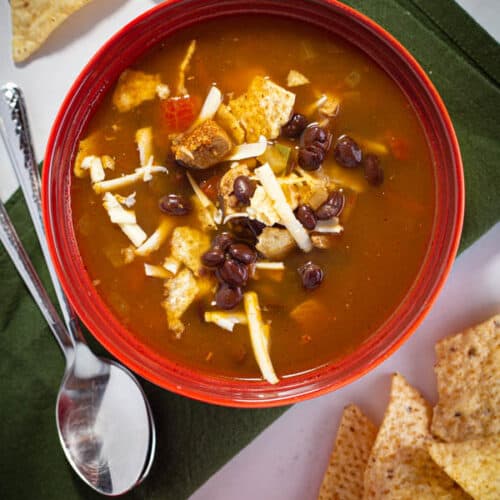 Easy Chicken Tortilla Soup - Cook Fast, Eat Well