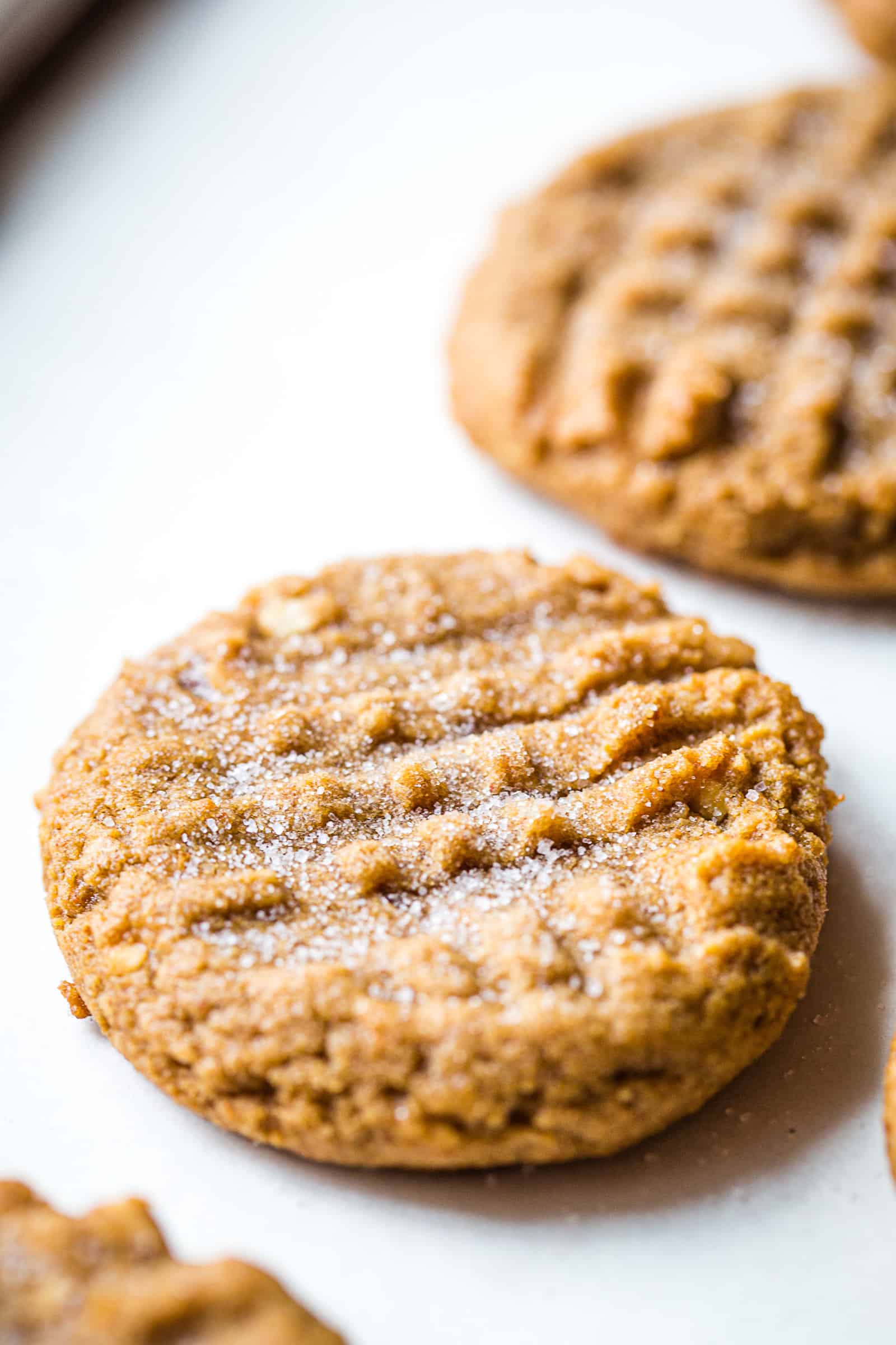 Peanut Butter Cookie on a baking sheet.