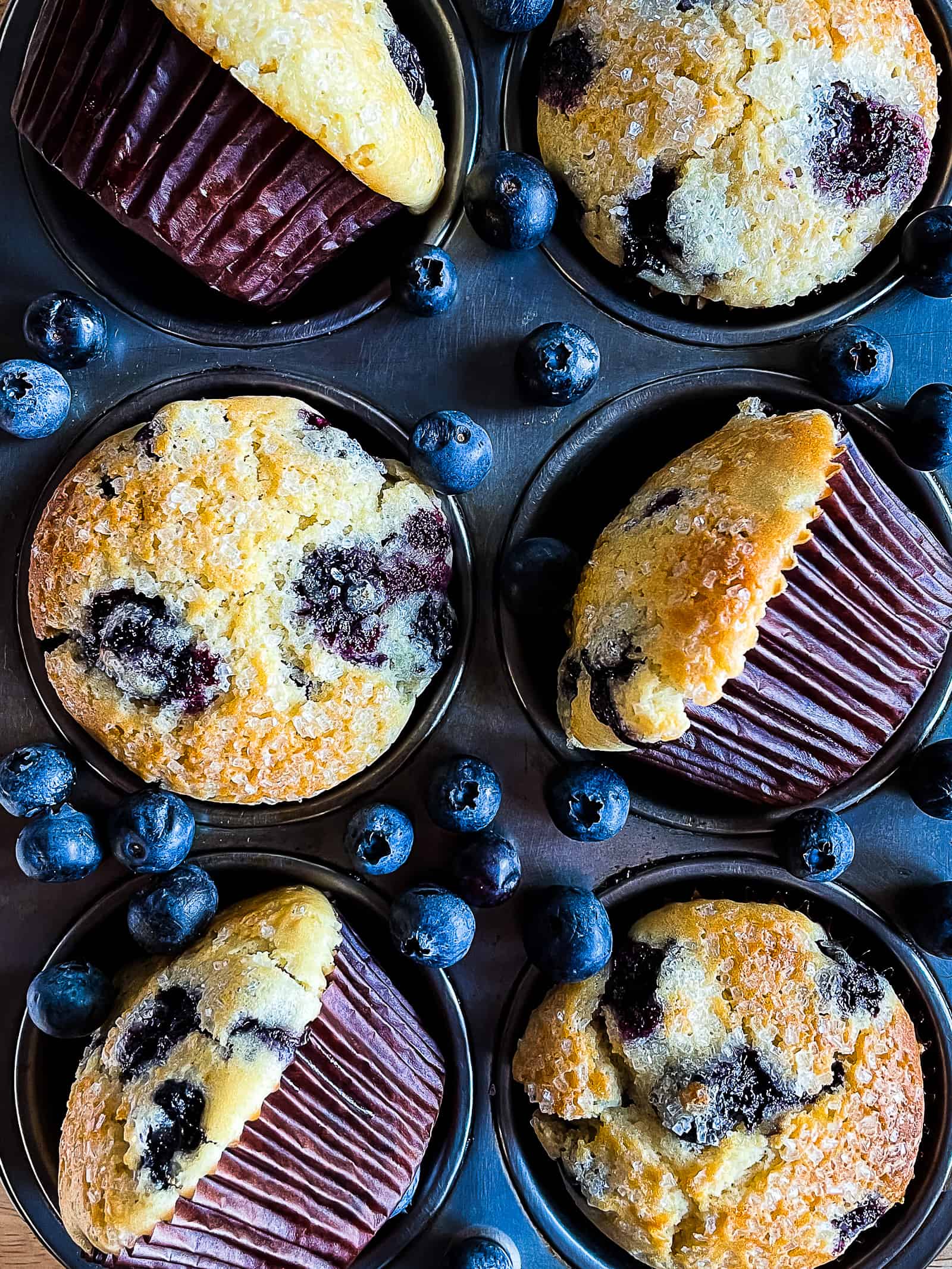 Easy Blueberry Muffins with Frozen Blueberries