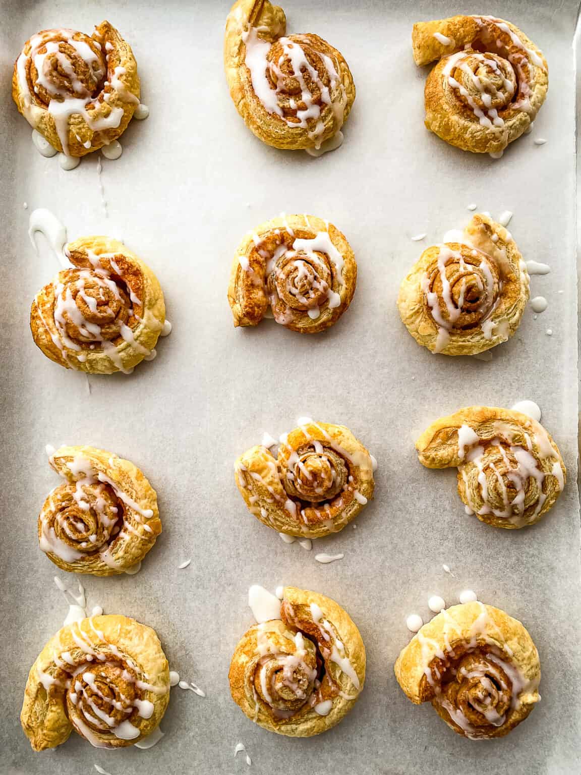 Puff Pastry Cinnamon Rolls - Cook Fast, Eat Well