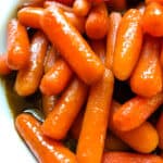 Glazed carrots in a brown sugar glaze.