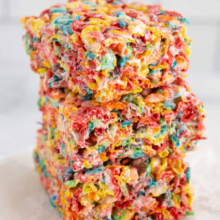 Homemade Fruity Pebbles™️ Marshmallow Treats - Cook Fast, Eat Well