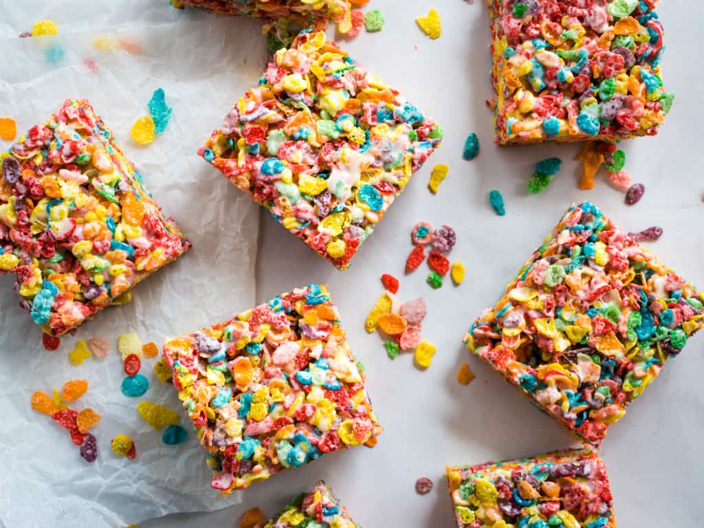 Homemade Fruity Pebbles™️ Marshmallow Treats - Cook Fast, Eat Well