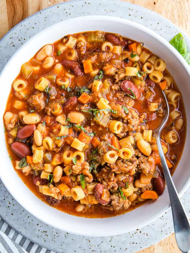 Instant Pot Pasta e Fagioli - Cook Fast, Eat Well