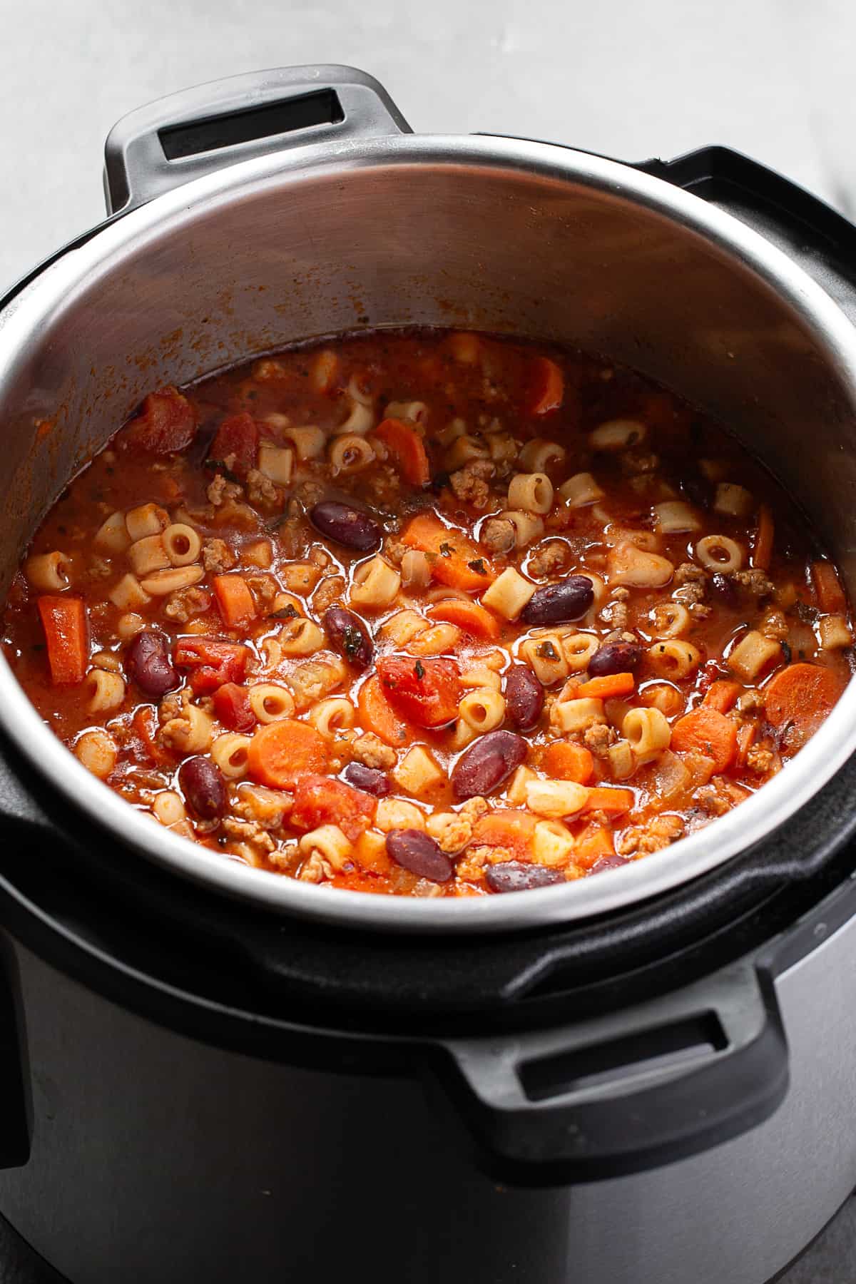 Pressure cooker pasta outlet fagioli