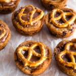 Peanut butter cup and pretzel cookie bites.